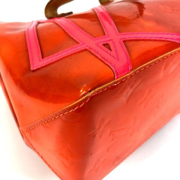 LOUIS VUITTON M91905 Lead PM Tote Bag Hand Bag Monogram Vernis - Picture 7 of 16